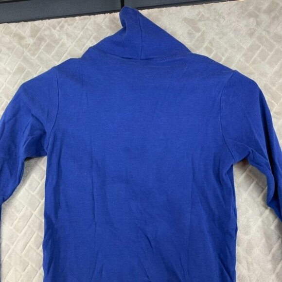 UNIQLO Kids 9/10 T Shirt Blue Long Sleeve Turtle Neck Fitted Base Layer - Picture 16 of 16